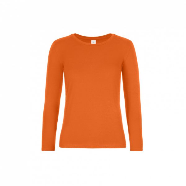 T-Shirt B&C Regular Fit Lange Mouwen Dames - Afbeelding 4