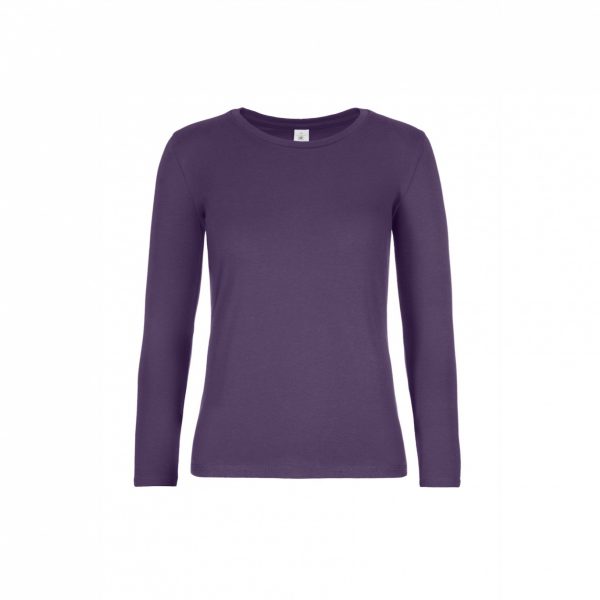 T-Shirt B&C Regular Fit Lange Mouwen Dames - Afbeelding 3