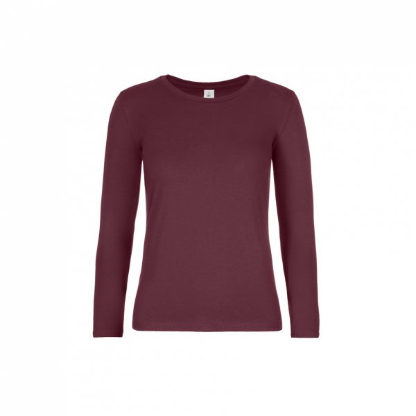T-Shirt B&C Regular Fit Lange Mouwen Dames - Afbeelding 2