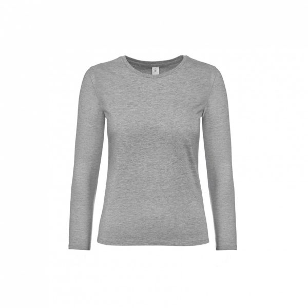 T-Shirt B&C Regular Fit Lange Mouwen Dames - Afbeelding 6