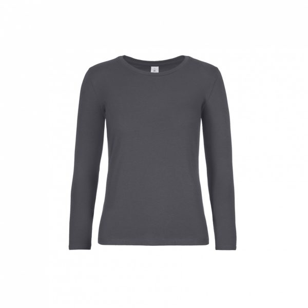 T-Shirt B&C Regular Fit Lange Mouwen Dames - Afbeelding 5